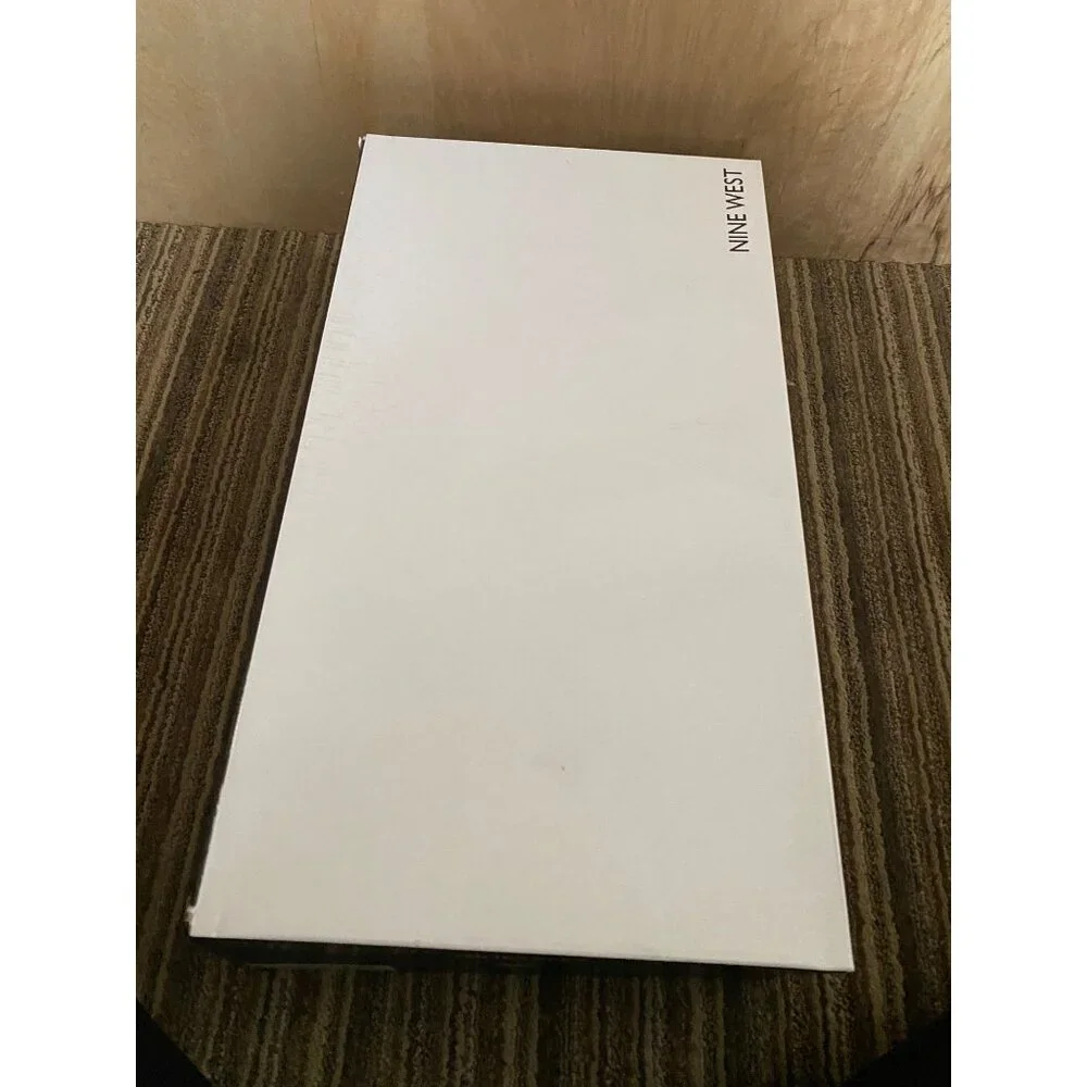 Nine West Women's "Erli" High Heel Black Croc Embossed Faux Leather Sz 10 NIB - Picture 11 of 11